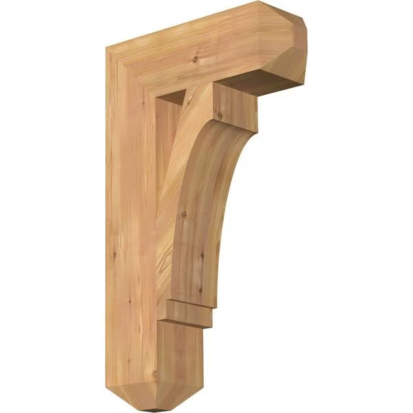 Imperial Craftsman Smooth Bracket, Western Red Cedar, 5 1/2
